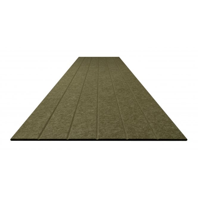 Acoustic Groove Olive Brown Felt Panel 240cm x 60cm