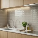Acquarella Antic Soft Grey 7.5cm x 30cm Wall Tile