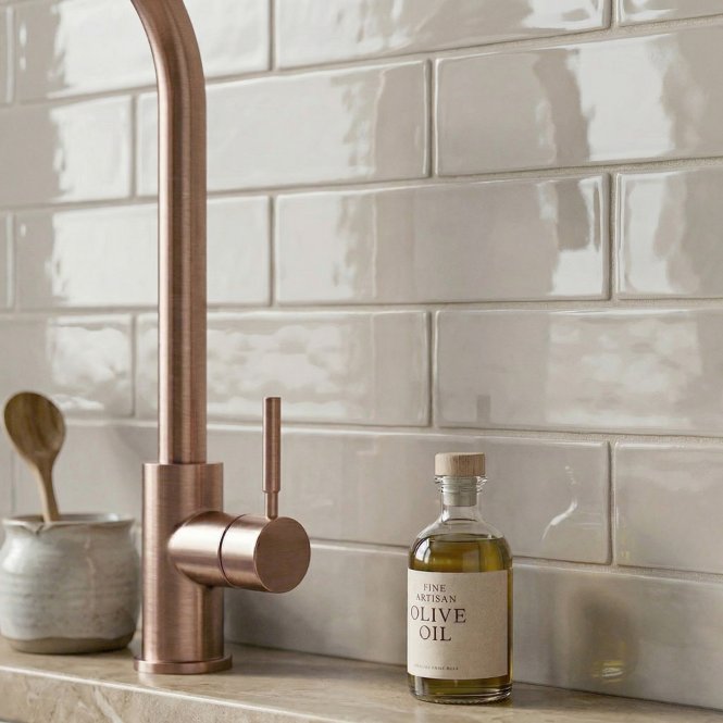 Acquarella Antic Soft Grey 7.5cm x 30cm Wall Tile