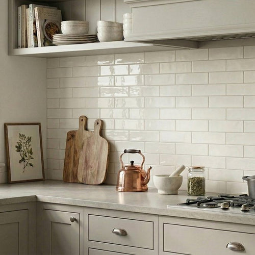 Acquarella Cream 7.5cm x 30cm Wall Tilecm Wall Tile