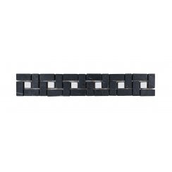 Adria Black Stone 5cm x 30cm Border Tile