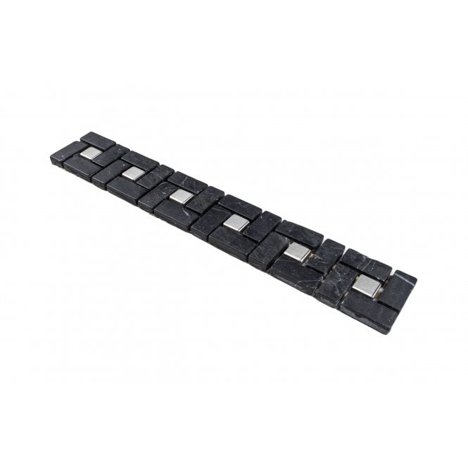 Adria Black Stone 5cm x 30cm Border Tile