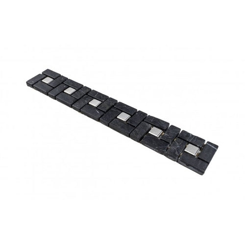 Adria Black Stone 5cm x 30cm Border Tile