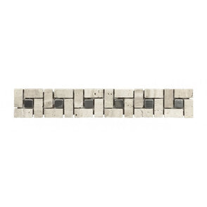 Adria Stone & Metal 5cm x 30cm Border Tile