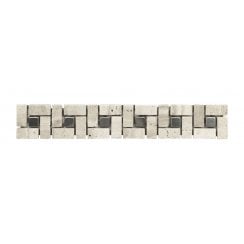 Adria Stone & Metal 5cm x 30cm Border Tile