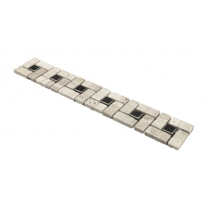Adria Stone & Metal 5cm x 30cm Border Tile