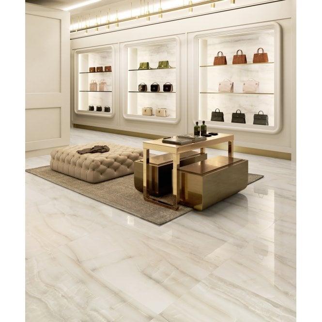 Italian Design Akoya Ivory Rectified 60cm x 120cm Wall & Floor Tile