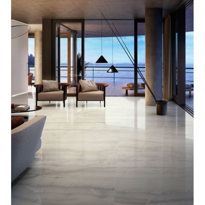 Italian Design Akoya Silver Rectified 60cm x 120cm Wall & Floor Tile
