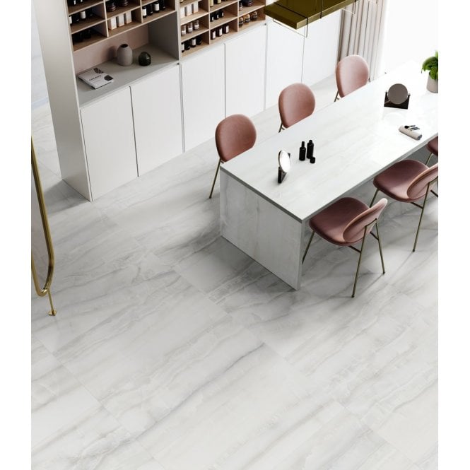 Italian Design Akoya Silver Rectified 60cm x 120cm Wall & Floor Tile