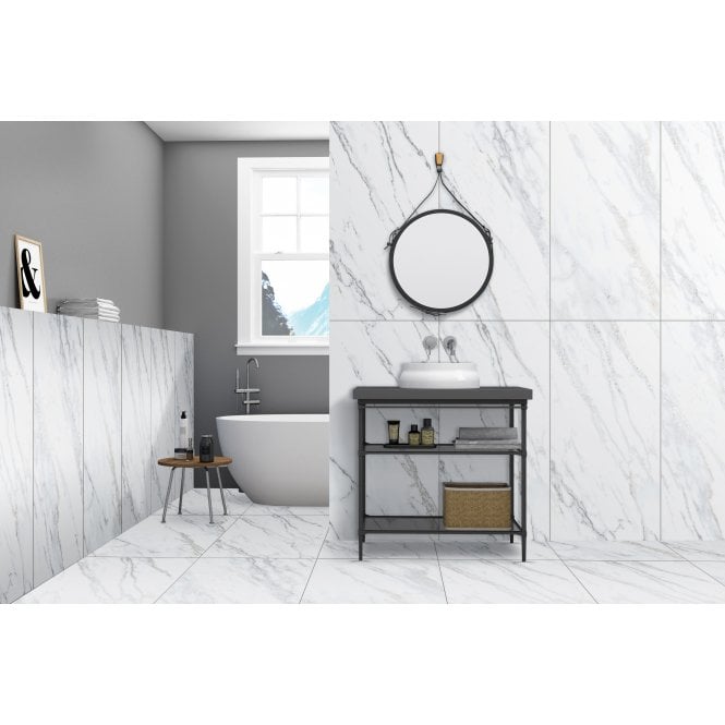 Alabaster White 60cm x 120cm Wall & Floor Tile