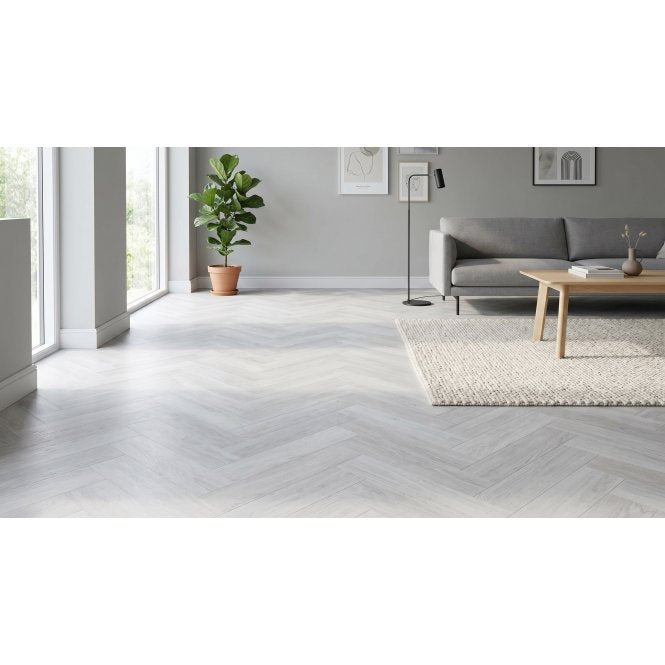 Alaska White Herringbone SPC 12.7cm x 63.6cm (1.774 Sq/M Per Pack)