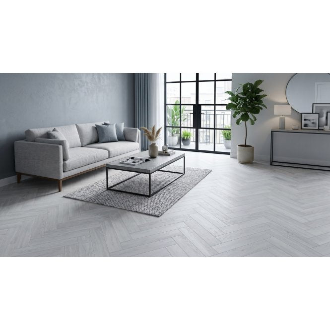 Alaska White Herringbone SPC 12.7cm x 63.6cm (1.774 Sq/M Per Pack)