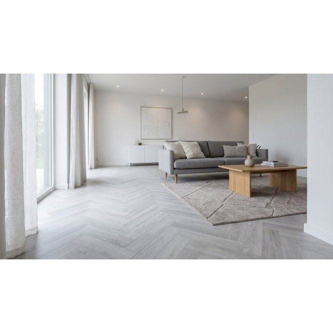 Alaska White Herringbone SPC 12.7cm x 63.6cm (1.774 Sq/M Per Pack)