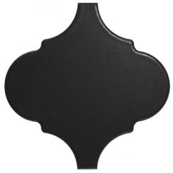 Equipe Alhambra Black Matt 12cm x 12cm Wall Tile