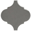 Equipe Alhambra Dark Grey Gloss 12cm x 12cm Wall Tile