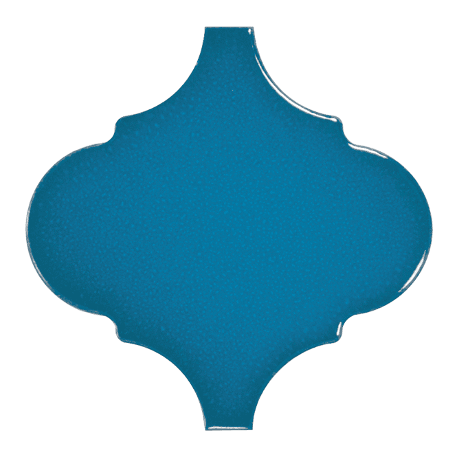 Equipe Alhambra Electric Blue Gloss 12cm x 12cm Wall Tile