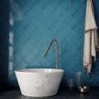 Equipe Alhambra Electric Blue Gloss 12cm x 12cm Wall Tile