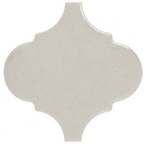 Equipe Alhambra Light Grey Gloss 12cm x 12cm Wall Tile