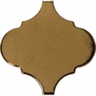 Equipe Alhambra Metallic Gold Gloss 12cm x 12cm Wall Tile