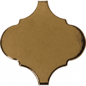 Equipe Alhambra Metallic Gold Gloss 12cm x 12cm Wall Tile