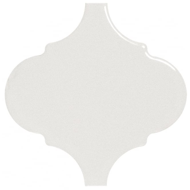 Equipe Alhambra White Gloss 12cm x 12cm Wall Tile