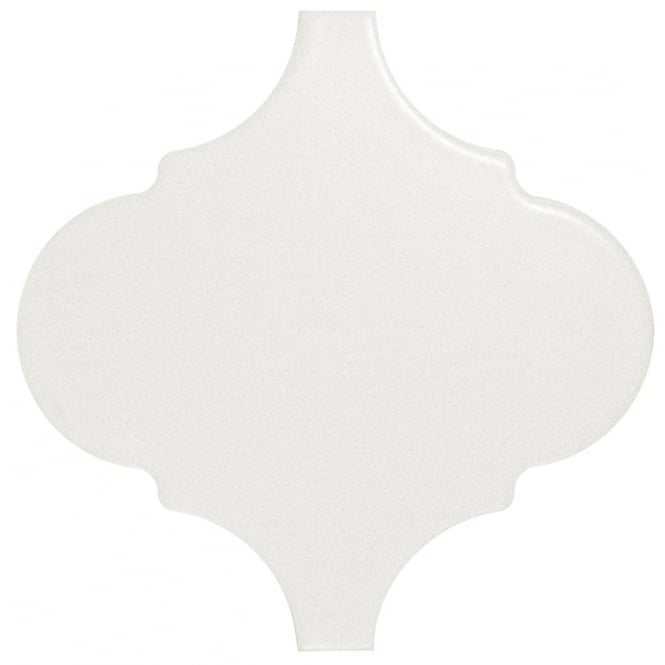 Equipe Alhambra White Matt 12cm x 12cm Wall Tile