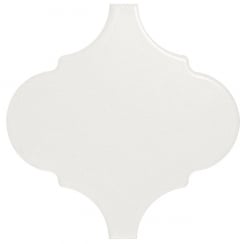 Equipe Alhambra White Matt 12cm x 12cm Wall Tile