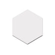 Allegory Hexagon White 17.5cm x 20cm Wall and Floor Tile