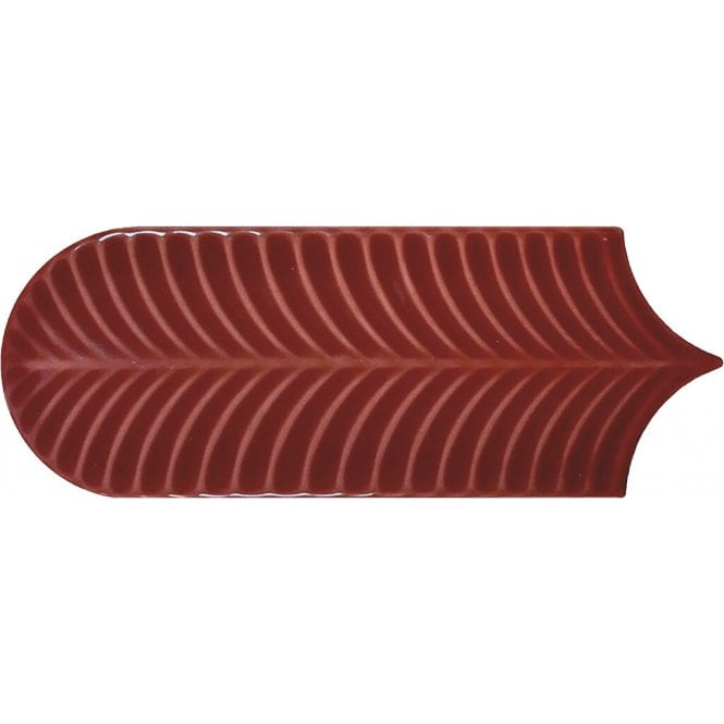 Alma Scale Garnet 8cm x 21.5cm Wall Tile