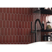 Alma Scale Garnet 8cm x 21.5cm Wall Tile