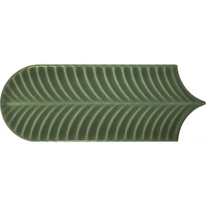 Alma Scale Green 8cm x 21.5cm Wall Tile