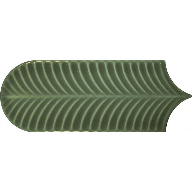 Alma Scale Green 8cm x 21.5cm Wall Tile