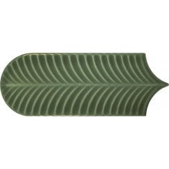 Alma Scale Green 8cm x 21.5cm Wall Tile