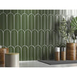 Alma Scale Green 8cm x 21.5cm Wall Tile