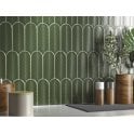 Alma Scale Green 8cm x 21.5cm Wall Tile