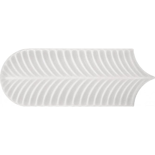 Alma Scale White 8cm x 21.5cm Wall Tile