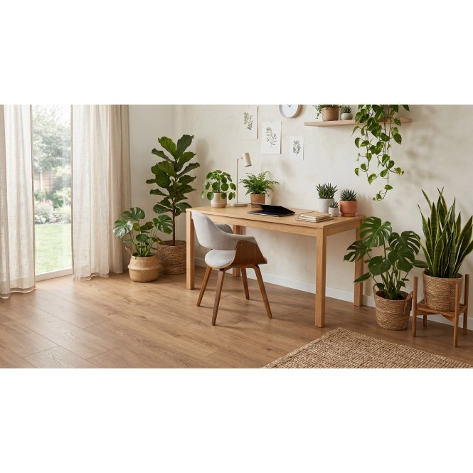 Almond Oak Laminate 19.7cm x 121.8cm x 8mm (2.4 Sq/M Per Pack)