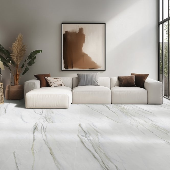 Alpina Marble 90cm x 90cm Wall and Floor Tile