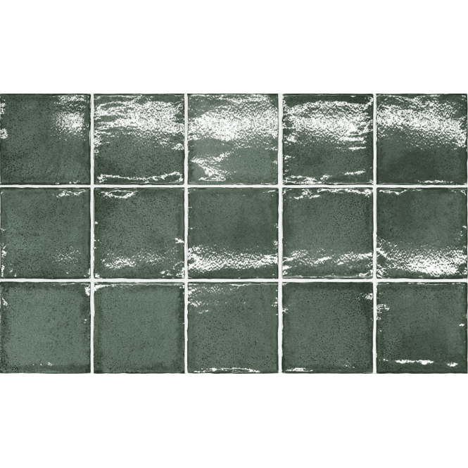 Equipe Altea Pine Green 10cm x 10cm Wall Tile