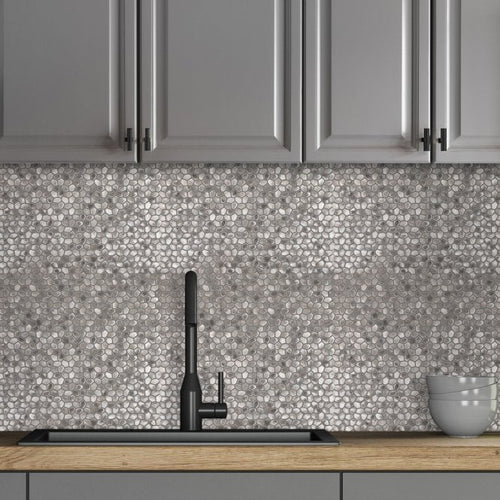 Alume Link Copper 30.2cm x 30.4cm (1.1cm x 1.4cm) Mosaic Tile