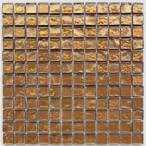 Amari Bronze (2.3cm x 2.3cm) 30cm x 30cm Mosaic Tile