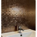 Amari Bronze (2.3cm x 2.3cm) 30cm x 30cm Mosaic Tile