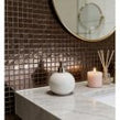 Amari Bronze (2.3cm x 2.3cm) 30cm x 30cm Mosaic Tile