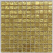 Amari Gold (2.3cm x 2.3cm) 30cm x 30cm Mosaic Tile