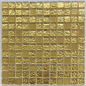 Amari Gold (2.3cm x 2.3cm) 30cm x 30cm Mosaic Tile