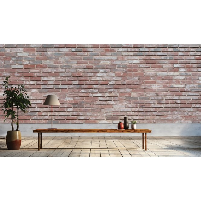 Ancient Red Mix Brick Flat 5.7cm x 19.4cm Wall Tile (Box)