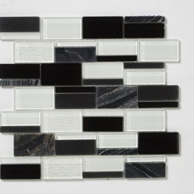 Antartic Monochrome 29.2cm x 29.8cm Mosaic Tile