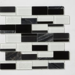 Antartic Monochrome 29.2cm x 29.8cm Mosaic Tile