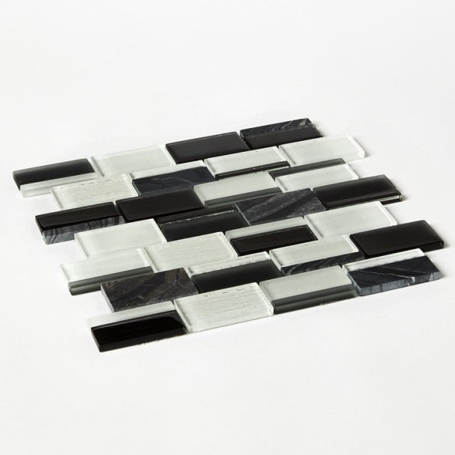 Antartic Monochrome 29.2cm x 29.8cm Mosaic Tile