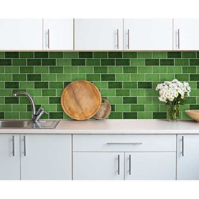 Antic Green Brillo 7.5cm x 15cm Wall Tile
